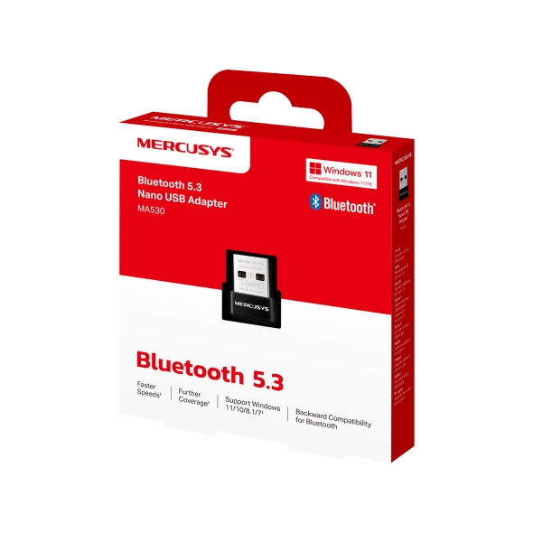 adaptador bluetooh mercusys ma530 usb bt5.3 garantia 12 meses sn