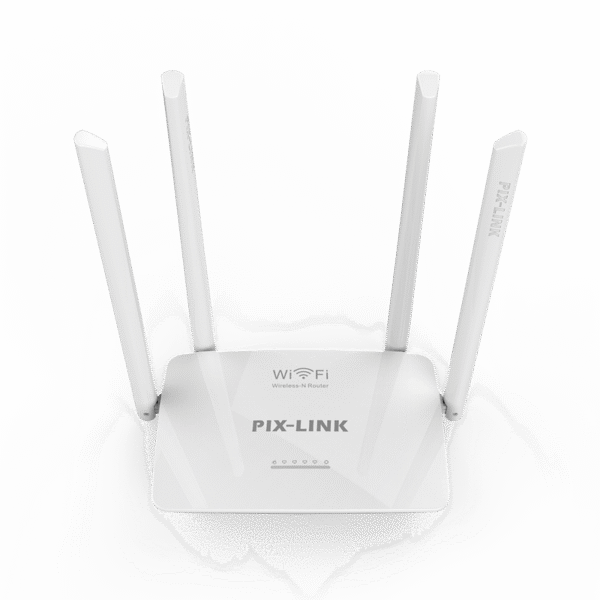 router pix link lv wr08 300mbps 2.4ghz puertos 4* lan 1* wna 4 antenas 5dbi multimodo (repetidor, access point, cliente wisp easymesh