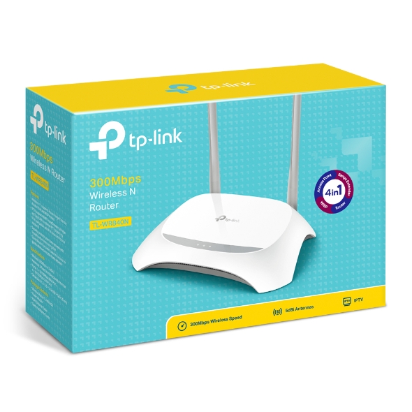 routers tp link 300mbps inalambrico n /2.4ghz / 802.11n/g/b/ 2 antenas 5dbi / tl wr840n 